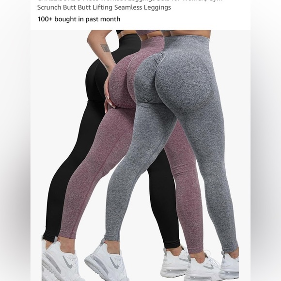 Chrleisure Pants - Set of 3 workout leggings, size large